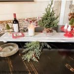 DIY Wooden table riser on dining table for Christmas
