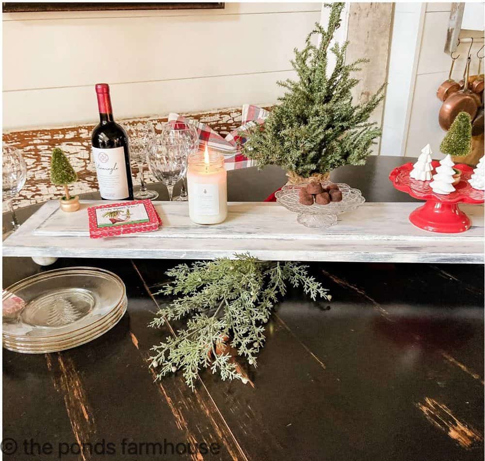 DIY Table Runner perfect for holiday entertaining.
