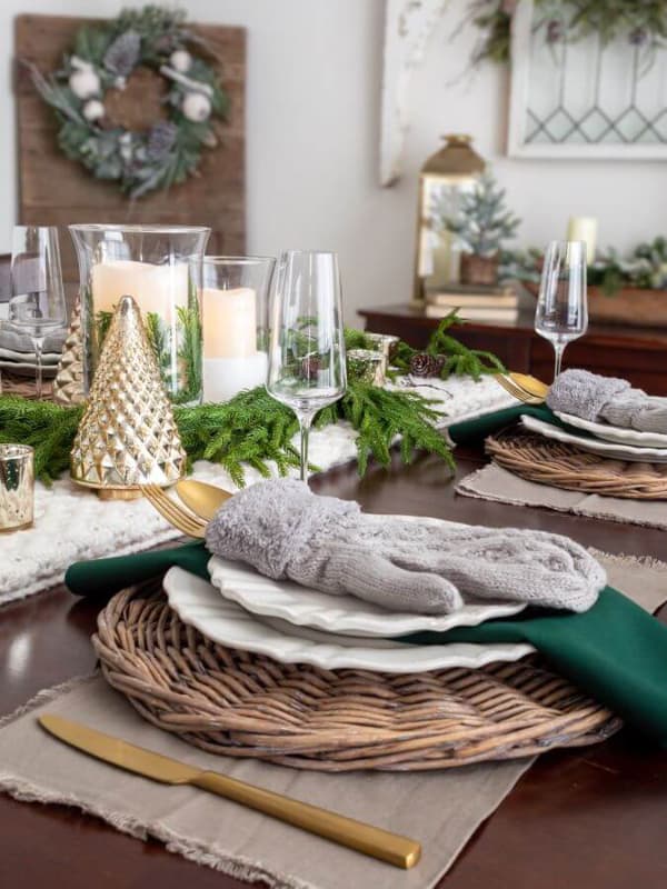 Rustic Winter Table-Setting Ideas