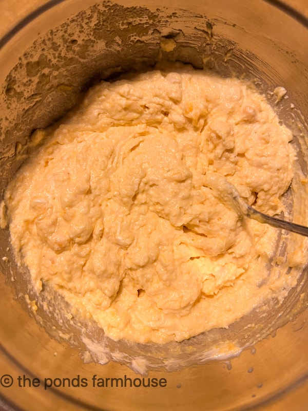 Mix batter lightly for corn bread muffins