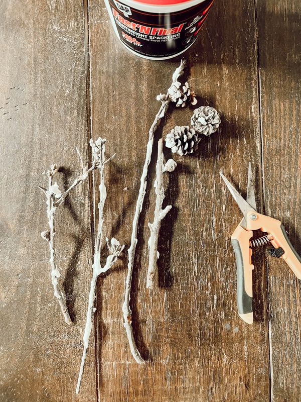 Tools needed for Easy Twig Napkin Rings DIY