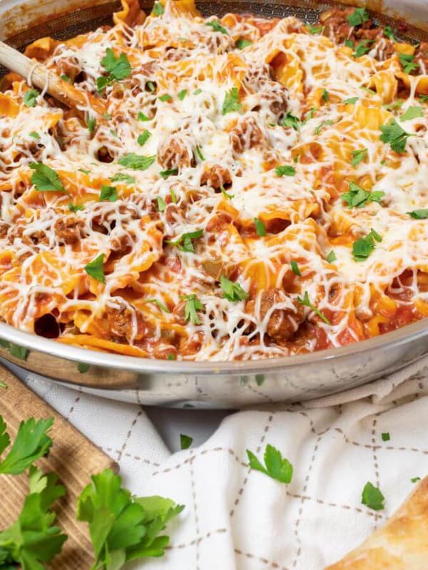 One Pan Skillet lasagna Recipe