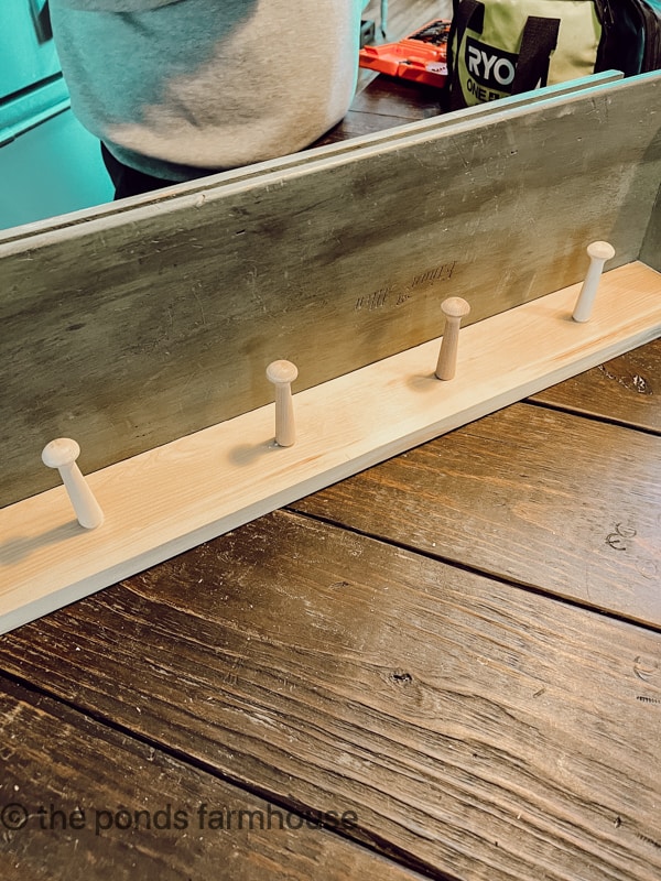Shelf with Peg Rail Attached