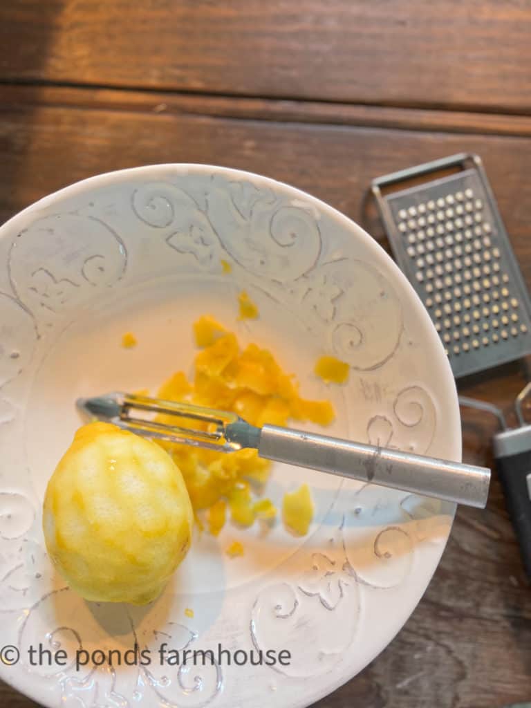 Lemon Zest is needed to make Limoncello Recipe