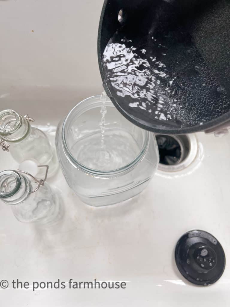 Use boiling water to sanitize your jars 