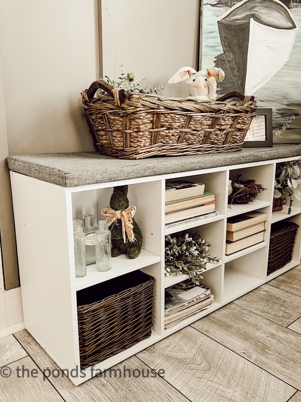 how to add an inexpensive, easy wood accent wall to your home.  Tiny House Remodel with storage shoe bench