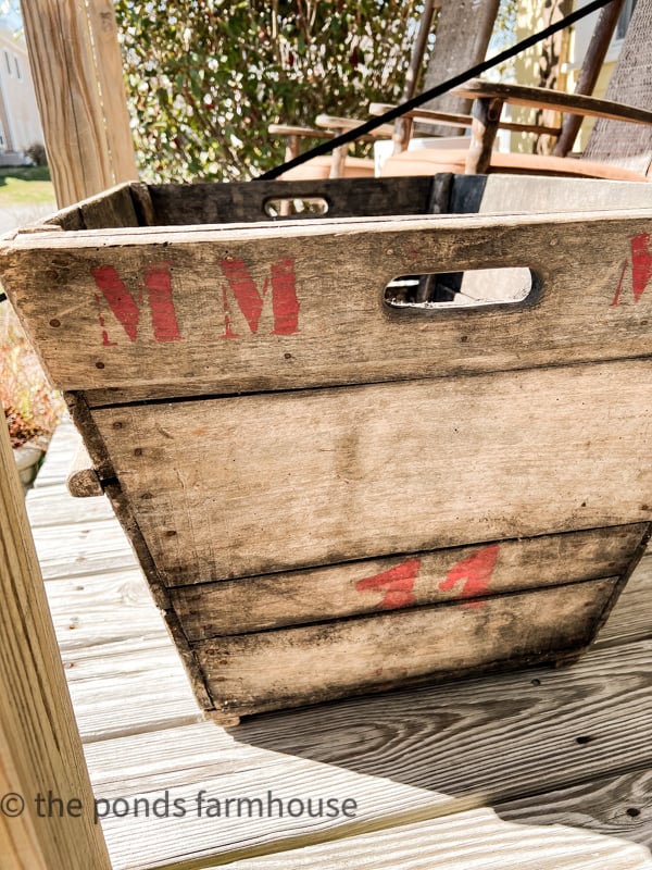 Vintage Champagne Crate sparked my interest in Champagne and Mimosa Recipes