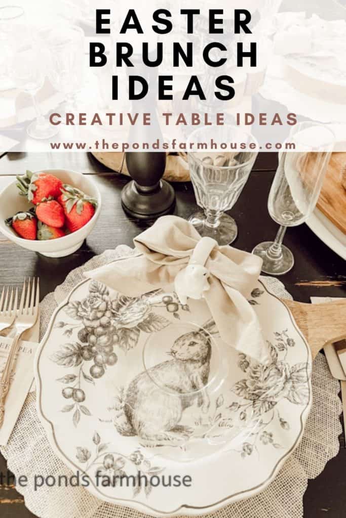 Easter Table Brunch Ideas - Creative Table Decorating for Spring.  
