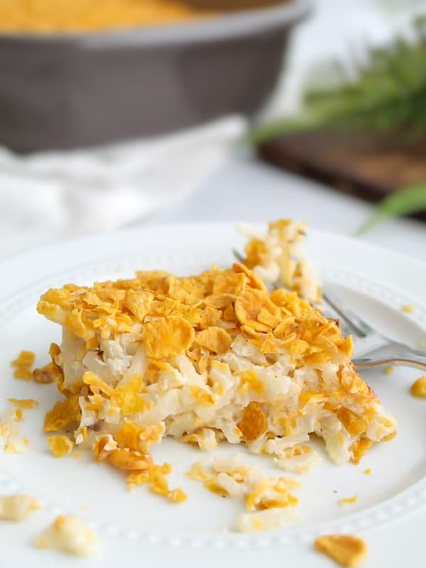 Cheesy Hash browns for Easter Brunch Recipes. Hash brown side dish. Potato recipes.