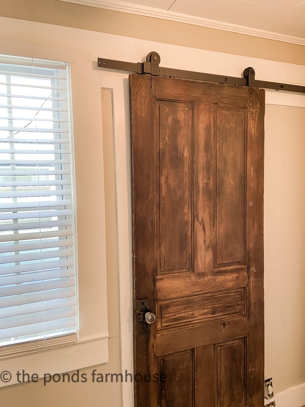 Barn door for small bedroom ideas.  Create Space with a barn door for the bedroom remodel.