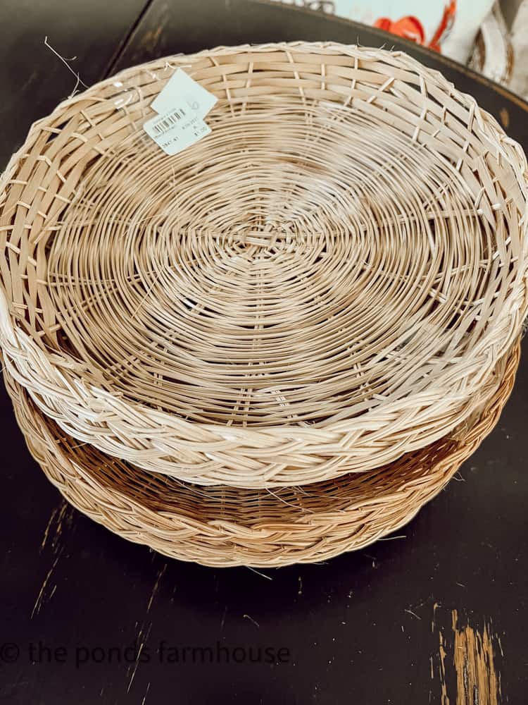Wicker Paper Plate Holders for Spring Trends
