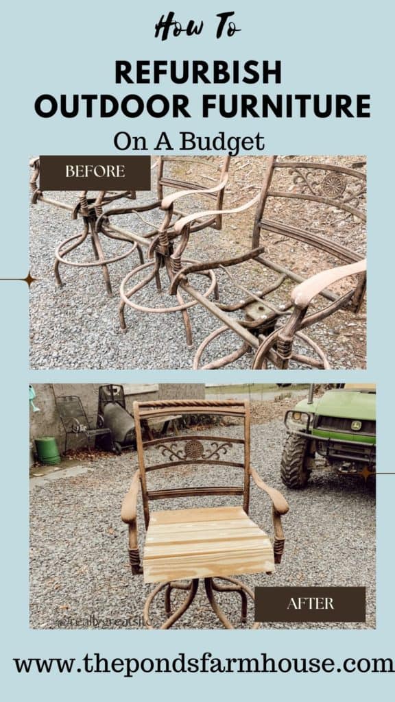 How To refurbish outdoor furniture on a budget.