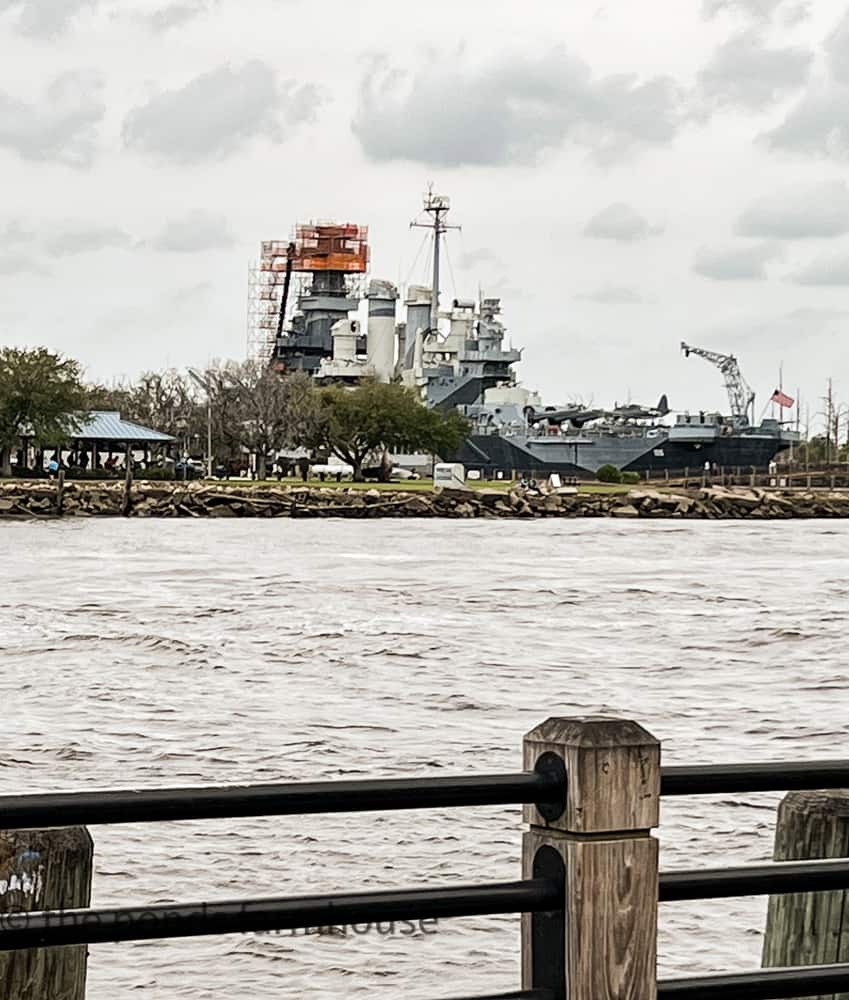 View of Battleship Wilmington NC