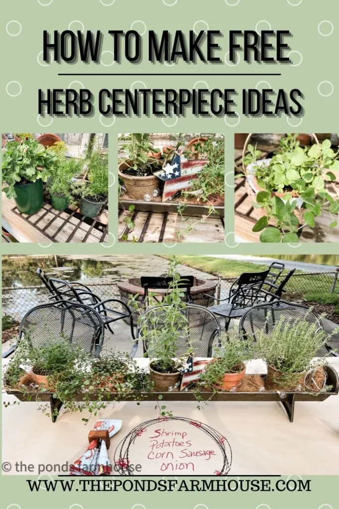 How to Make Herbal Centerpiece ideas