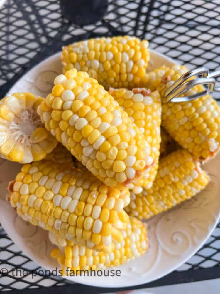 Corn on the cob for steam pot, Frogmore stew. Summer vegetables 