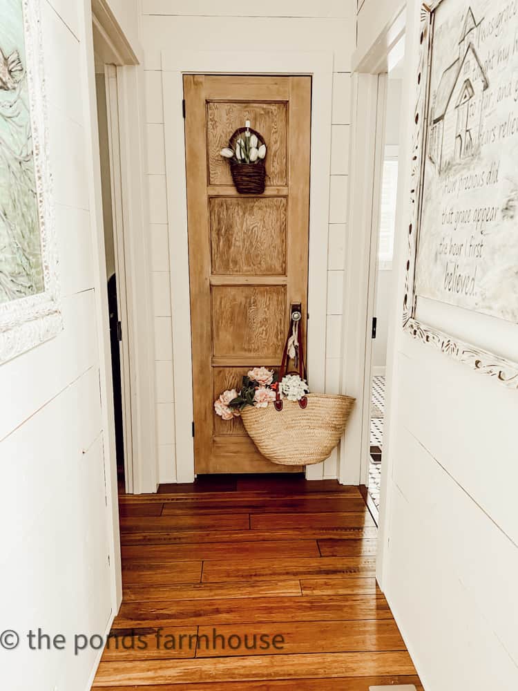 Old door installed in new construction