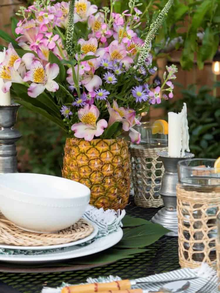 Tropical Luau Table centerpiece