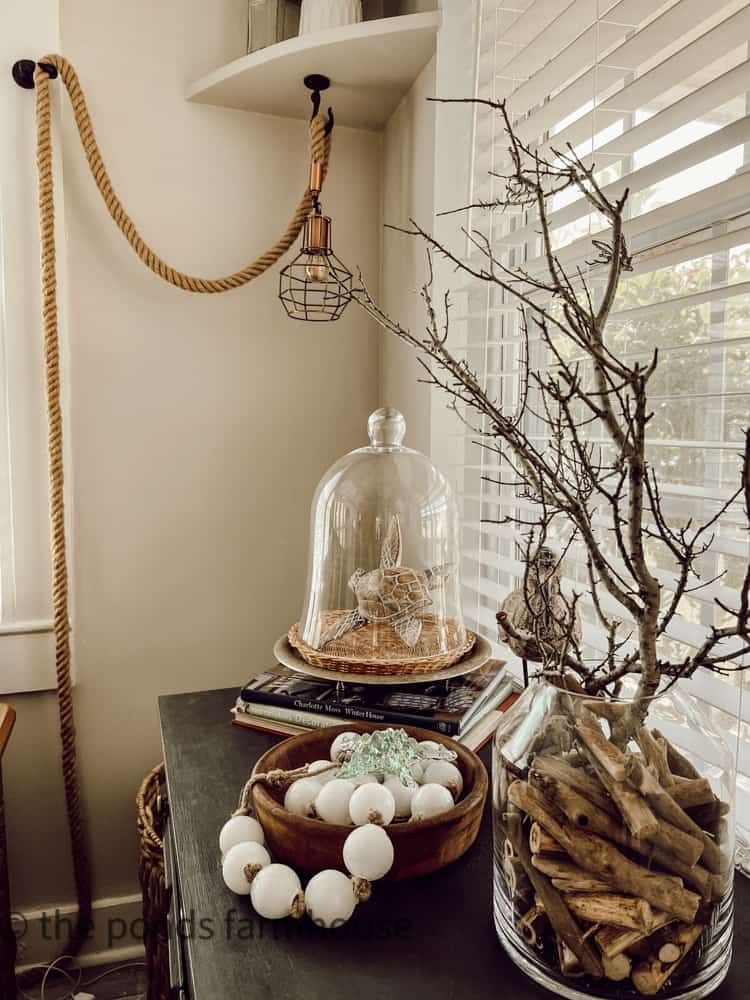 Nautical Rope light for coastal decor ideas, beach vibes.