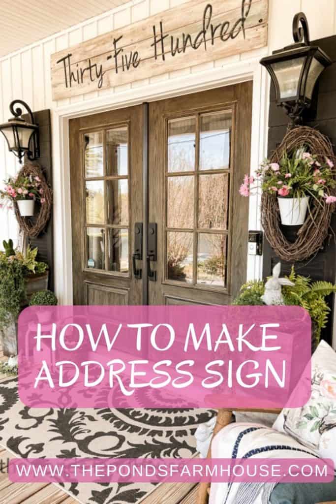 How to make Address Sign