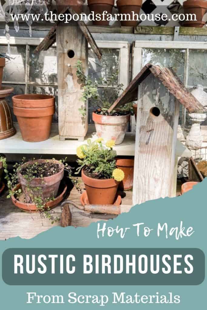 DIY Bird House Tutorial with scrap materials.   