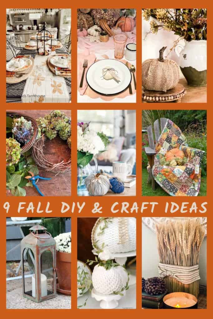 9 Fall DIY and Craft Ideas you can make now.  