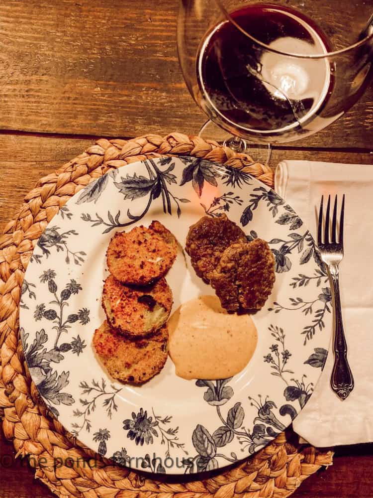 Air Fried Recipe - Air Fried Green Tomatoes for a healthy recipe.