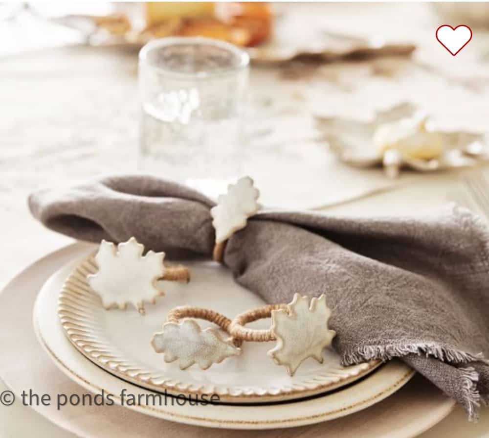 Inspiration photo of Fall Napkin Rings Pottery Barn 