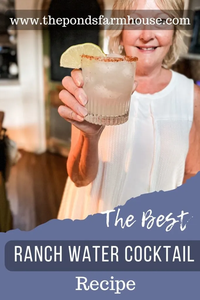 Easy Ranch Water Recipe for low calorie cocktail party recipes.  