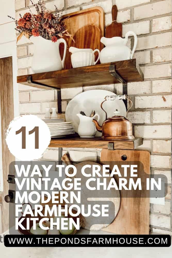 11 Ways to create vintage charm in modern rustic farmhouse kitchen