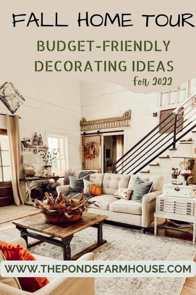 Fall Home Tour 2022 Budget Friendly Decorating Ideas and DIY projects.