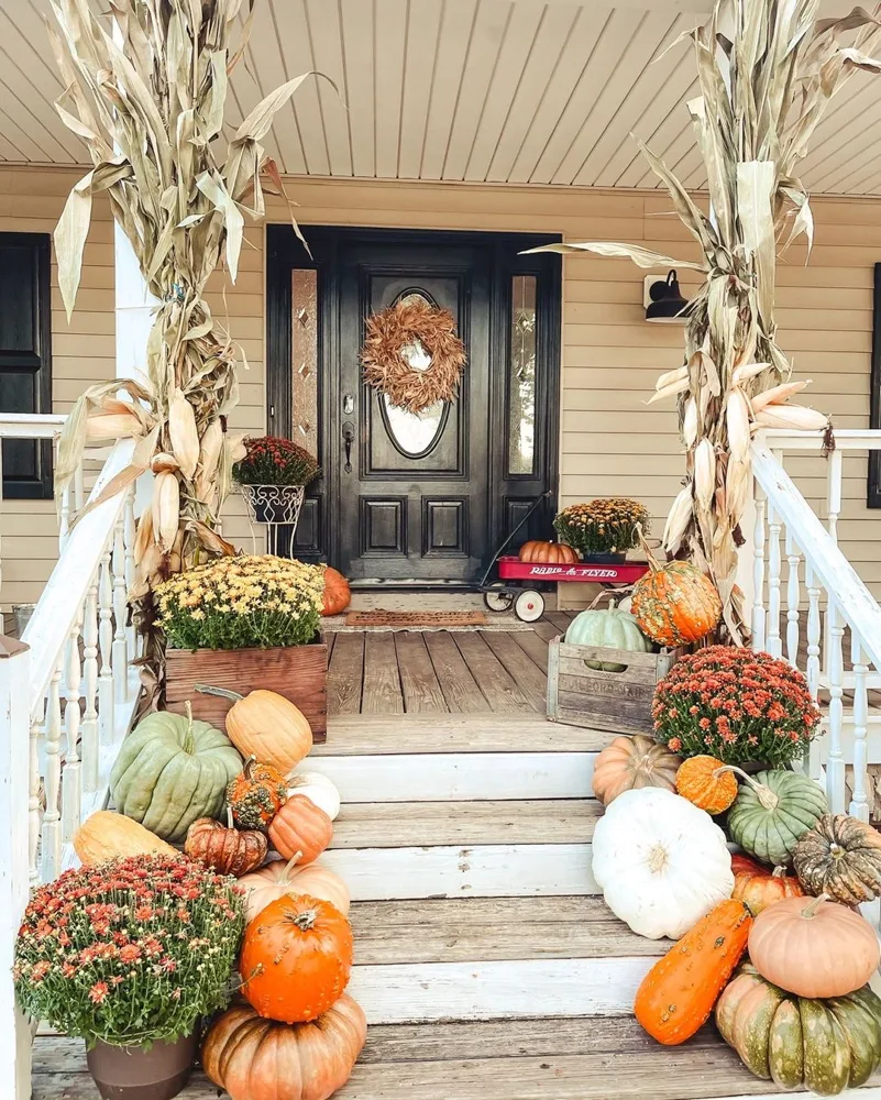 9 Unique Fall Front Porch Decor Ideas The Ponds Farmhouse