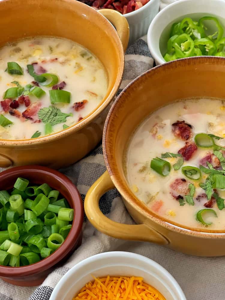 Corn Chowder for a vegetarian option at the supper Club. 