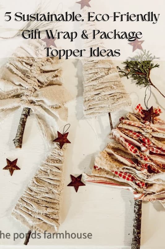5 Sustainable Eco Friendly Gift Wrap & Package Topper Ideas 