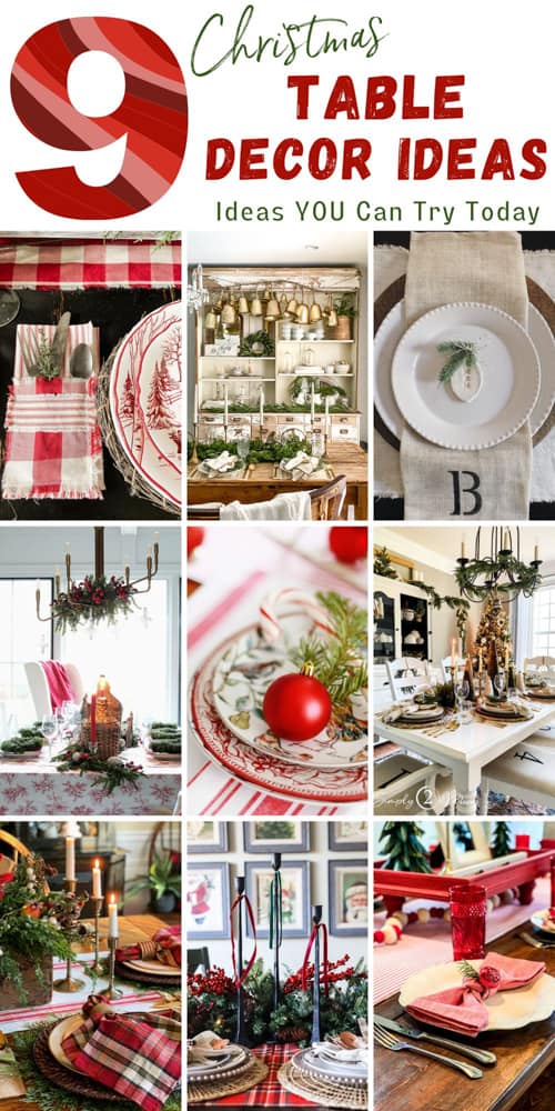 9 Table Decor Ideas for Christmas