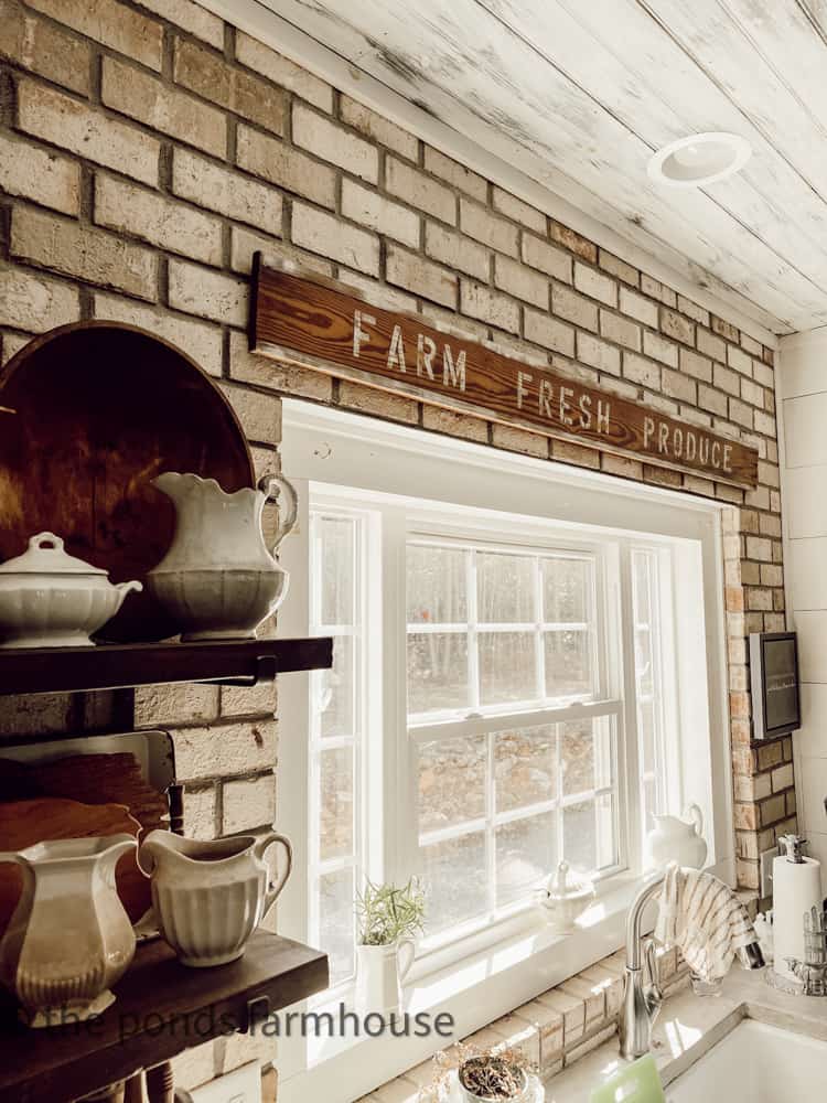 Brick Wall in Kitchen