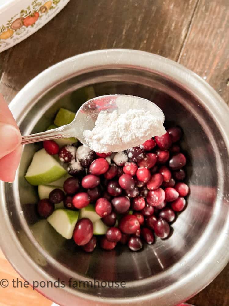 Fresh Apples and Fresh Cranberries combine for a delicious family favorite recipe.