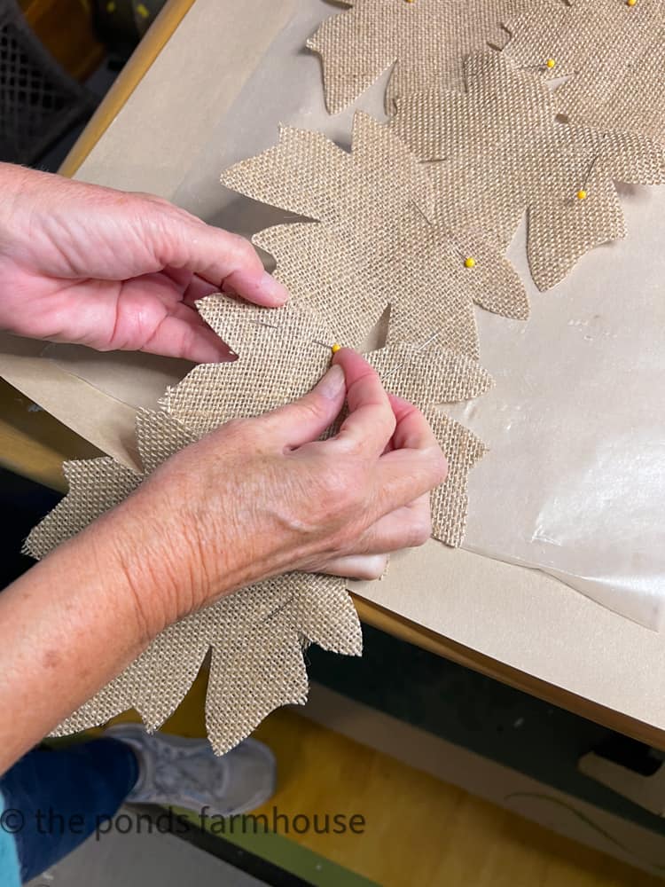 Burlap Leaf Fall Table Runner  Dollar Tree Craft Idea