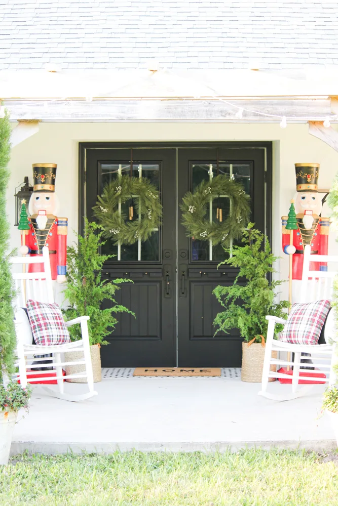 Front Entryway Ideas for Christmas Decorating