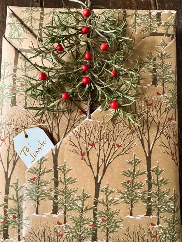 add Rosemary Christmas Tree to pocket on package