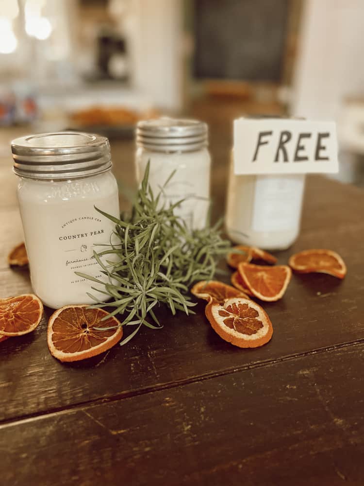 candle sale - buy 2 get one free.