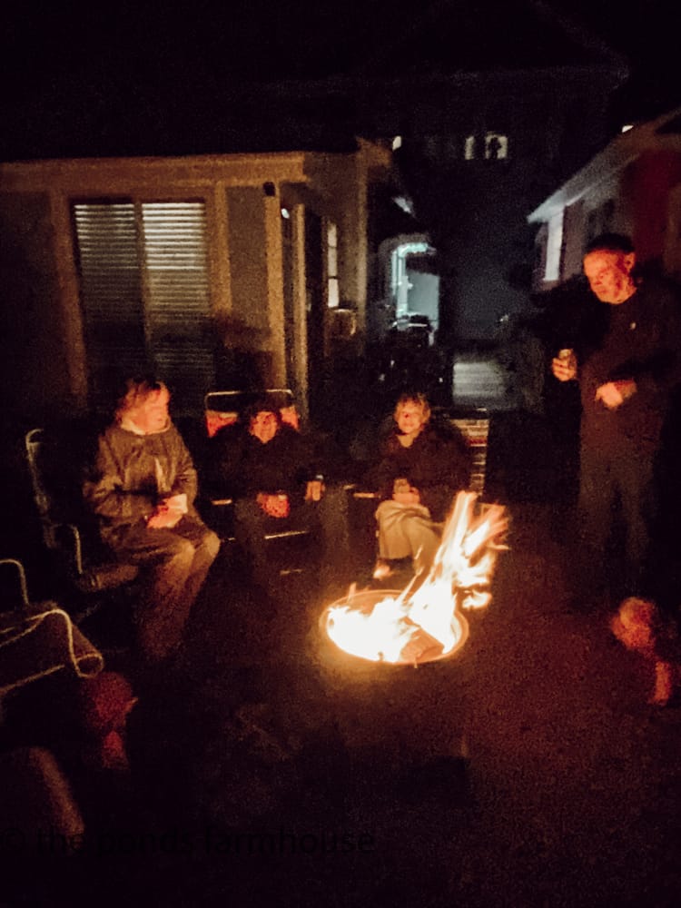 Oyster Roast and Fire Pit for Thanksgiving Celebrating.