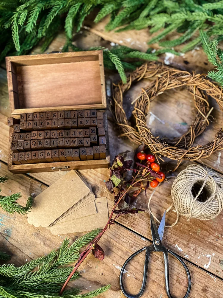 Using foraged and natural items for gift wrapping ideas.  Rustic Eco-friendly decorating ideas.