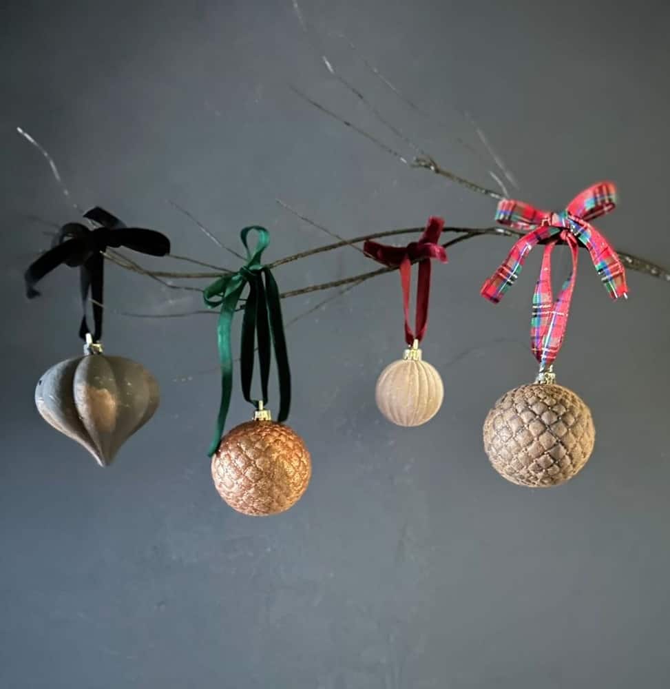 Unique vintage Christmas decorations.