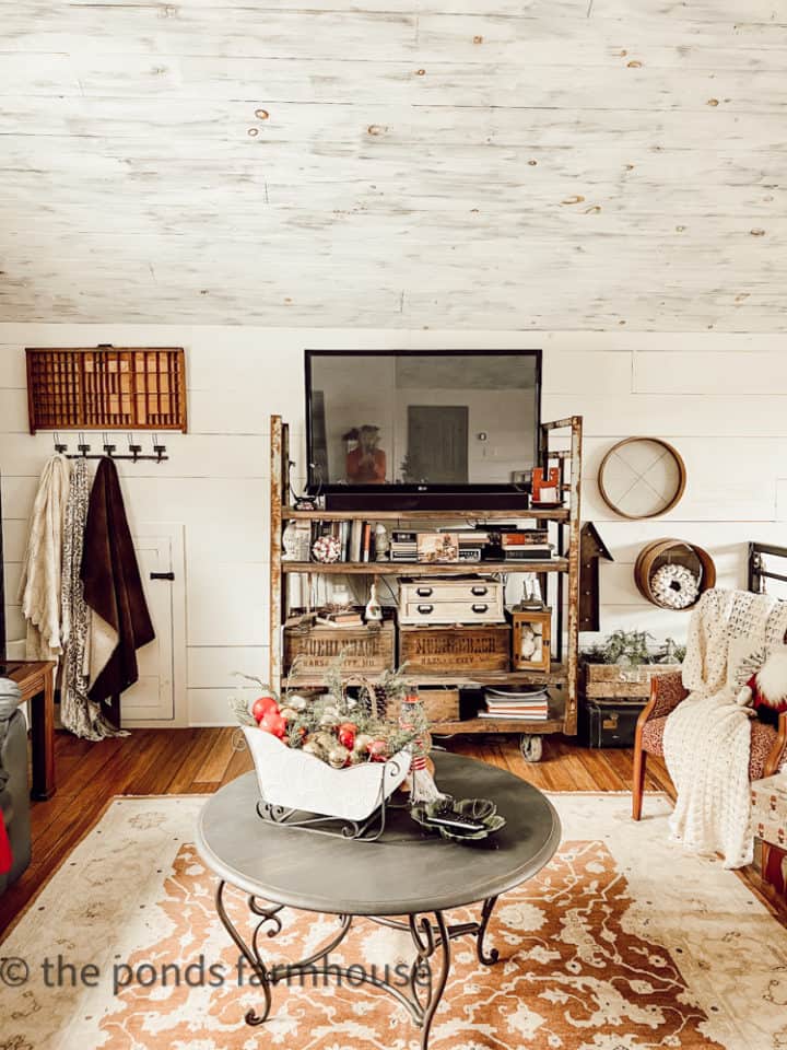 Image showcasing Vintage Loft Christmas Tour - Industrial Style Loft Holiday Decor