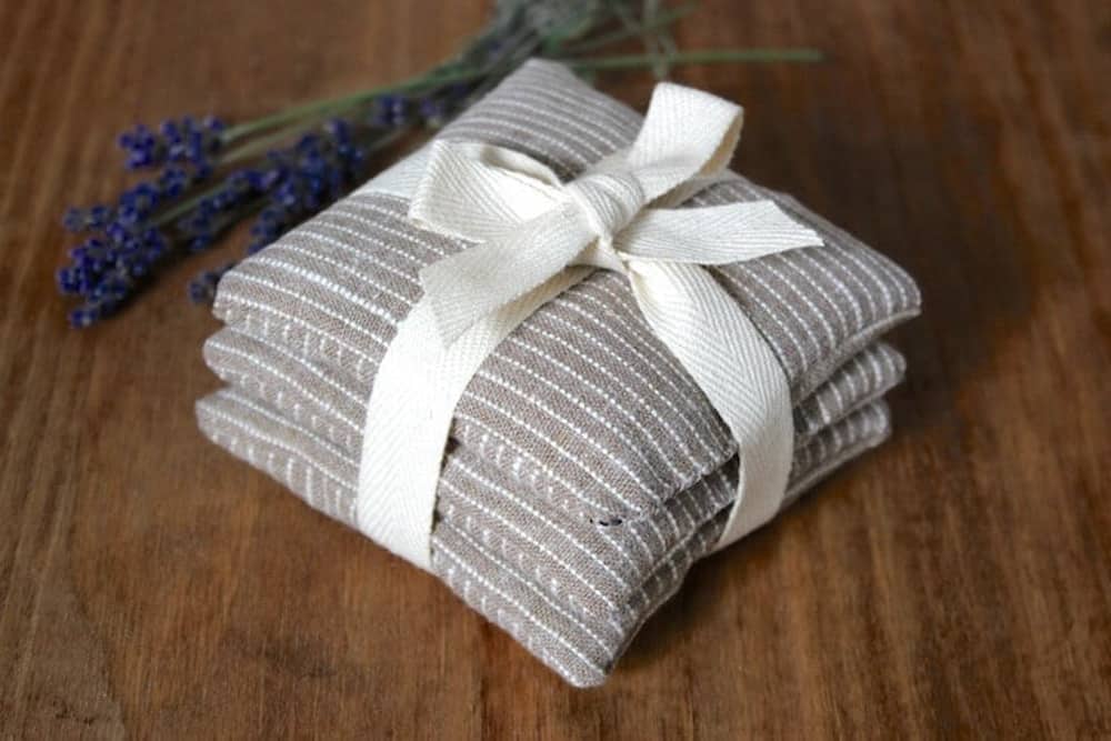 DIY scented lavender sachets