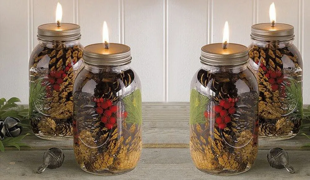 Scented Mason Jar Candles make great Christmas Gift Ideas