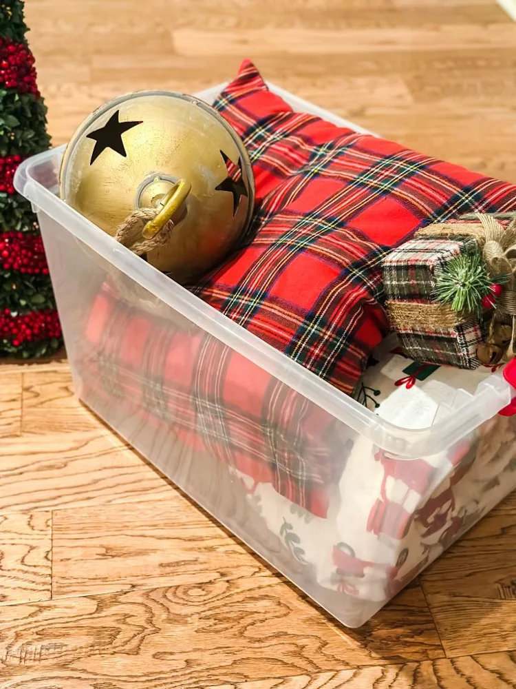 What to do after Christmas with all the holiday decorations.  Storage of Christmas ornaments solutions.