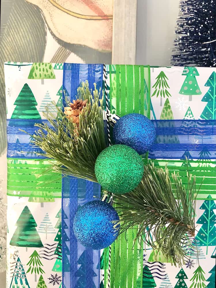 Creative Christmas Gift Wrapping ideas with colorful paper and more.