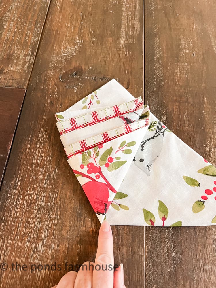 Fold over napkin