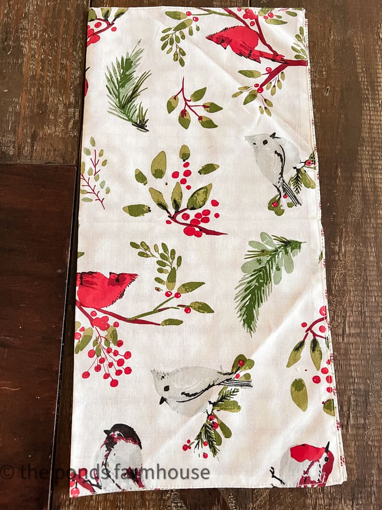 Red. bird napkin